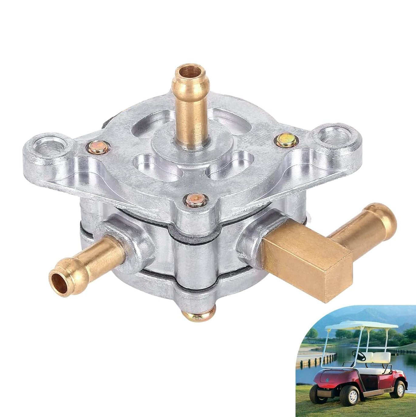 Fuel Pump for Yamaha G1 G3 1979-1989 Gas 2-Cycle Golf Cart, Replacement for OEM 
