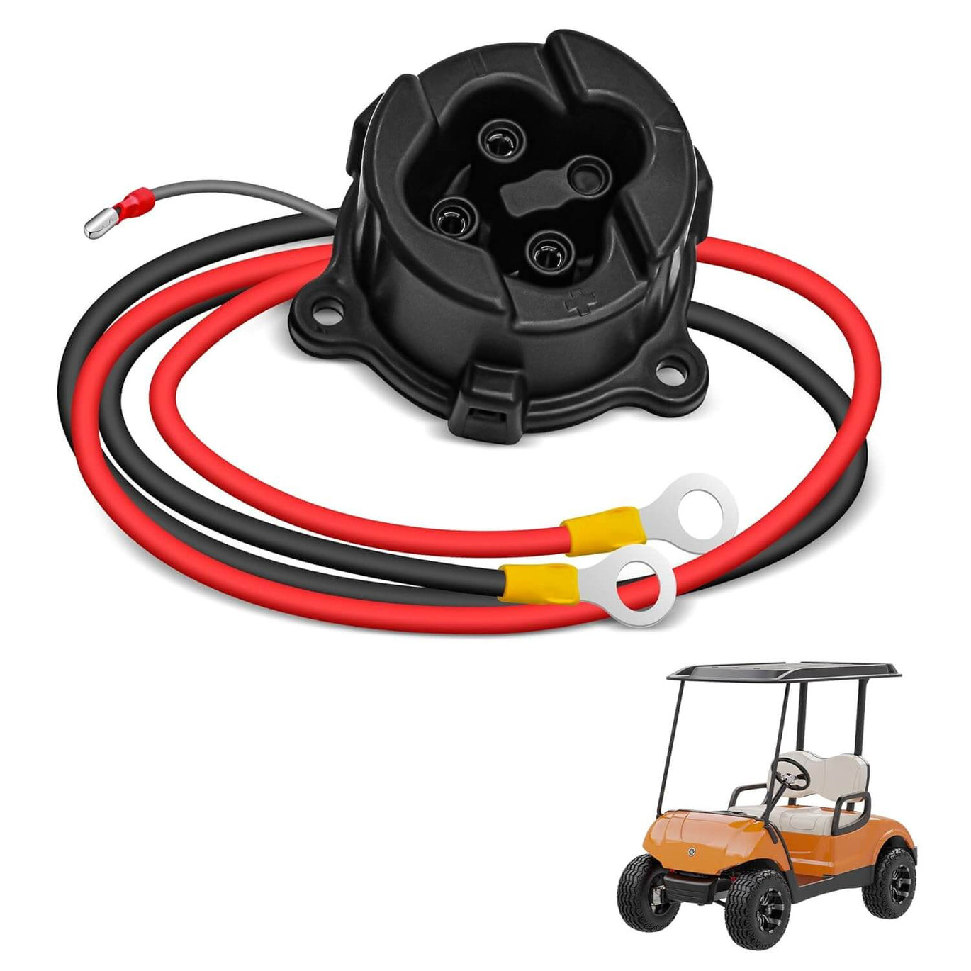 Golf Cart 48V Charger Receptacle for Yamaha G29 Electric 2011-up | DC Powerwise 