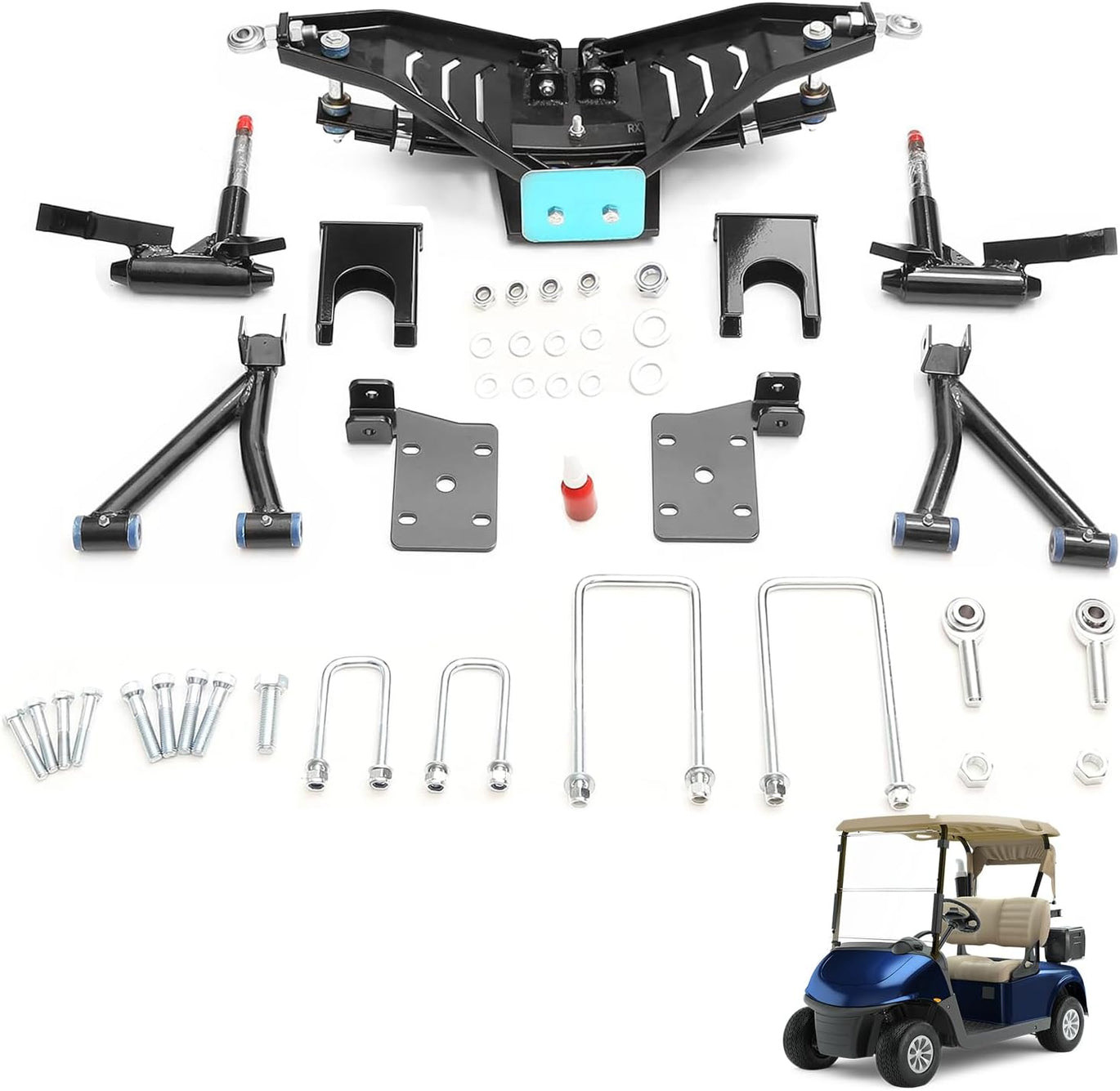 Golf Cart 6 inch Heavy Duty A Arm Lift Kit for EZGO RXV 2008-2013 Electric Cart