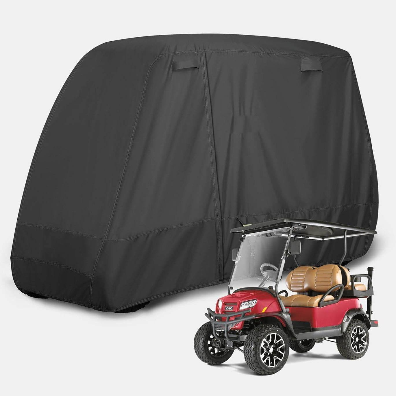 Golf Cart Cover 2/4/4+2 Passenger for Yamaha EZGO Club Car, Heavy Duty 420D Wate