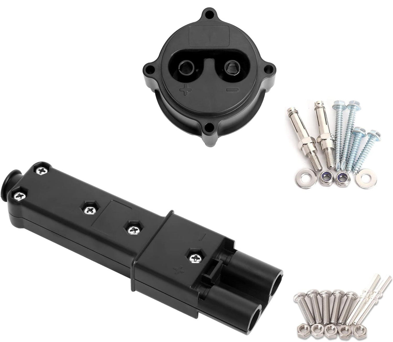 Golf Cart MAC DC 48V Charger Plug Powerwise Receptacle Kit for Yamaha G19 G22 El