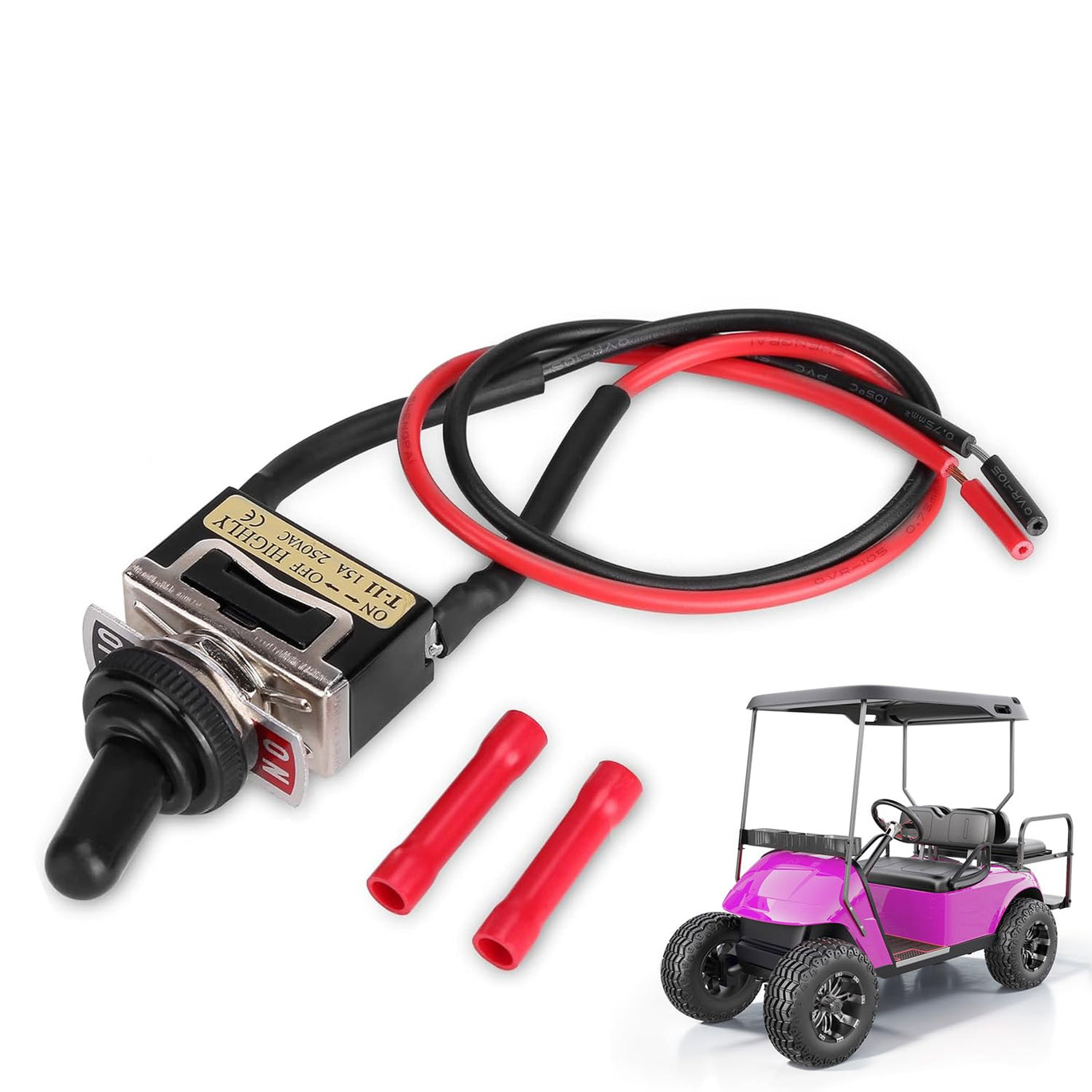 Golf Cart Run Tow Switch Kit for EZGO RXV 2008-Up Electric | Replace OEM 608900,