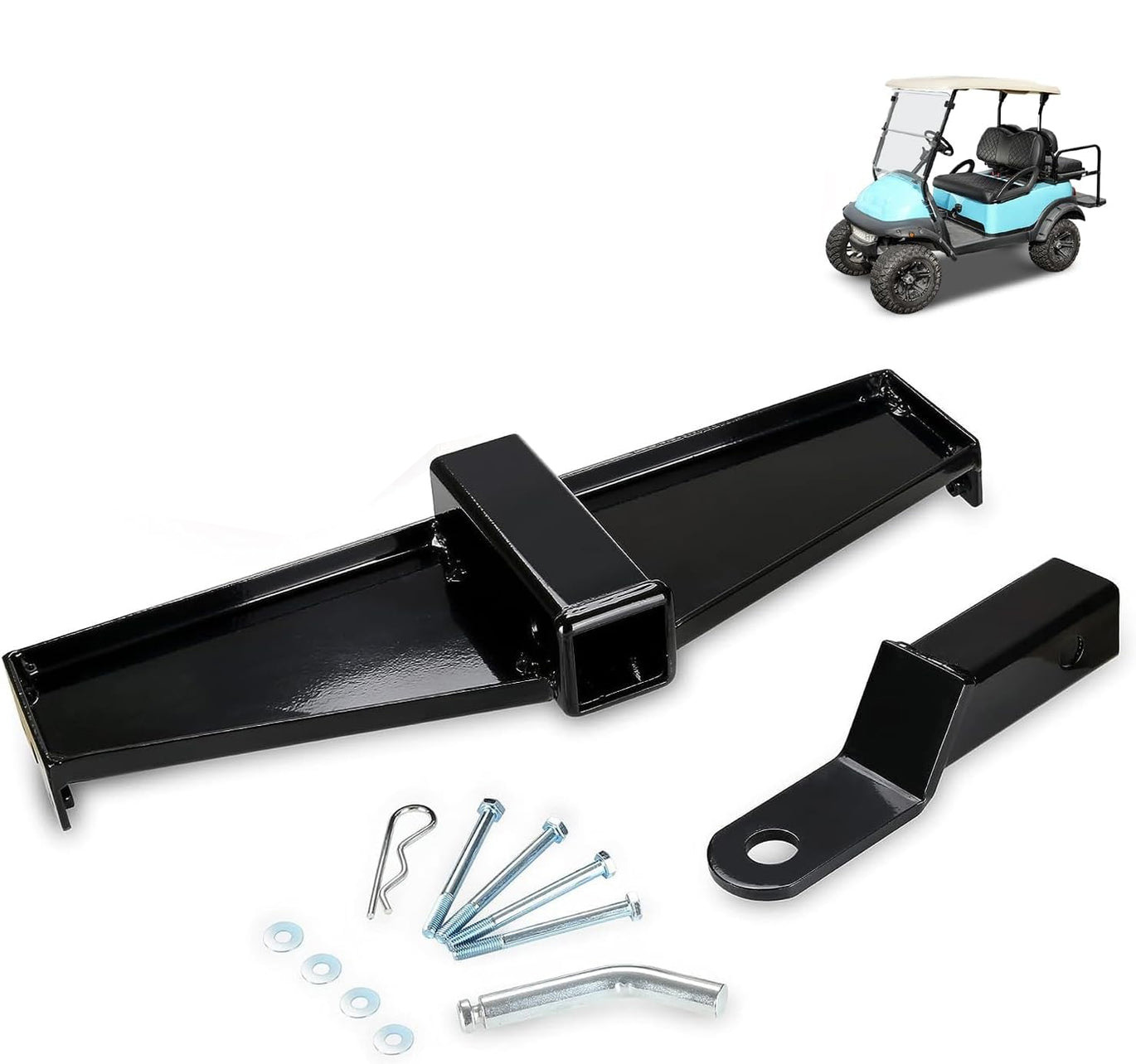Golf Cart Trailer Hitch with Bumper Receiver Fits for Club Car Precedent (2004+)