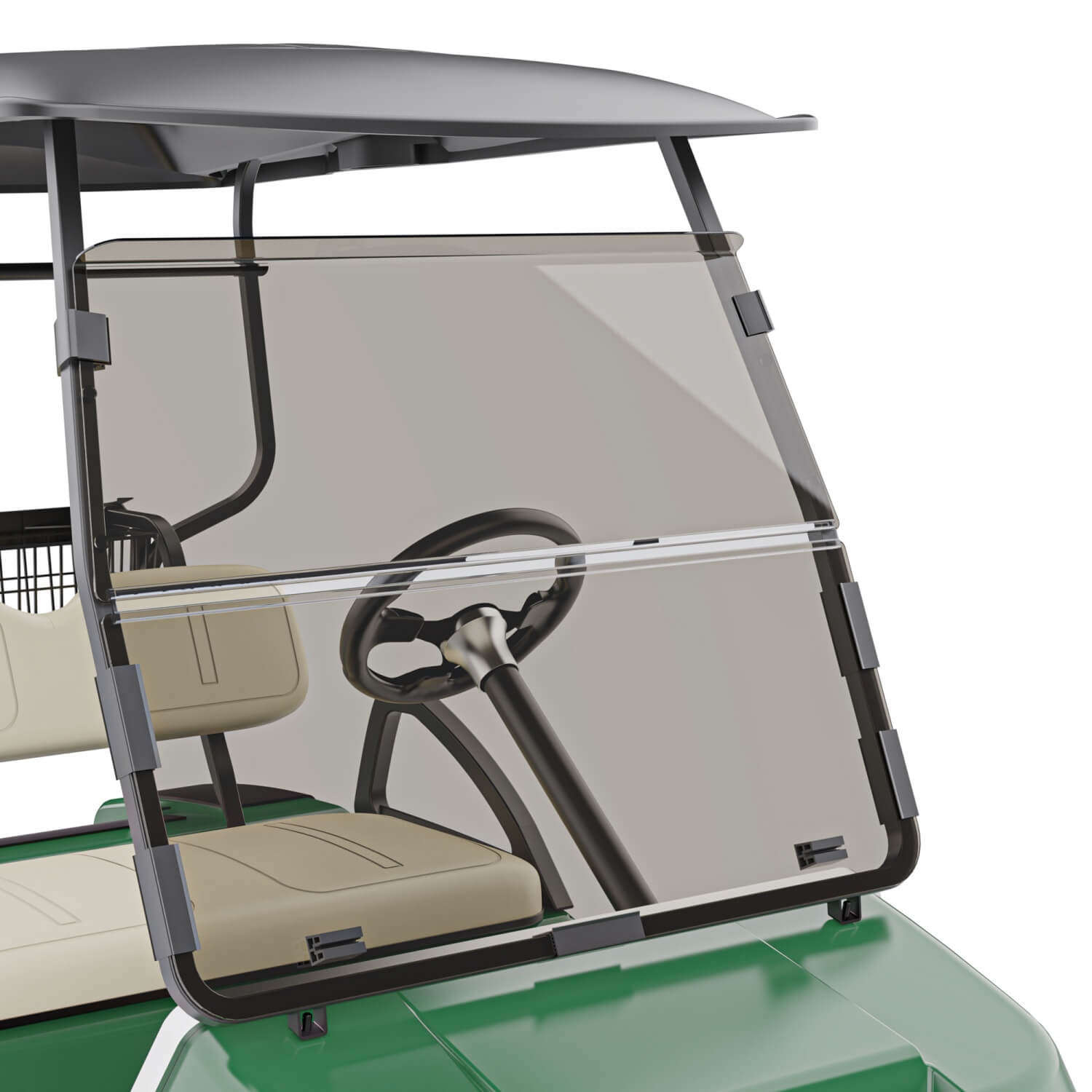 Golf Cart Windshield for Yamaha Drive 2 2017-Up, Clear/Tinted Folding Windshield