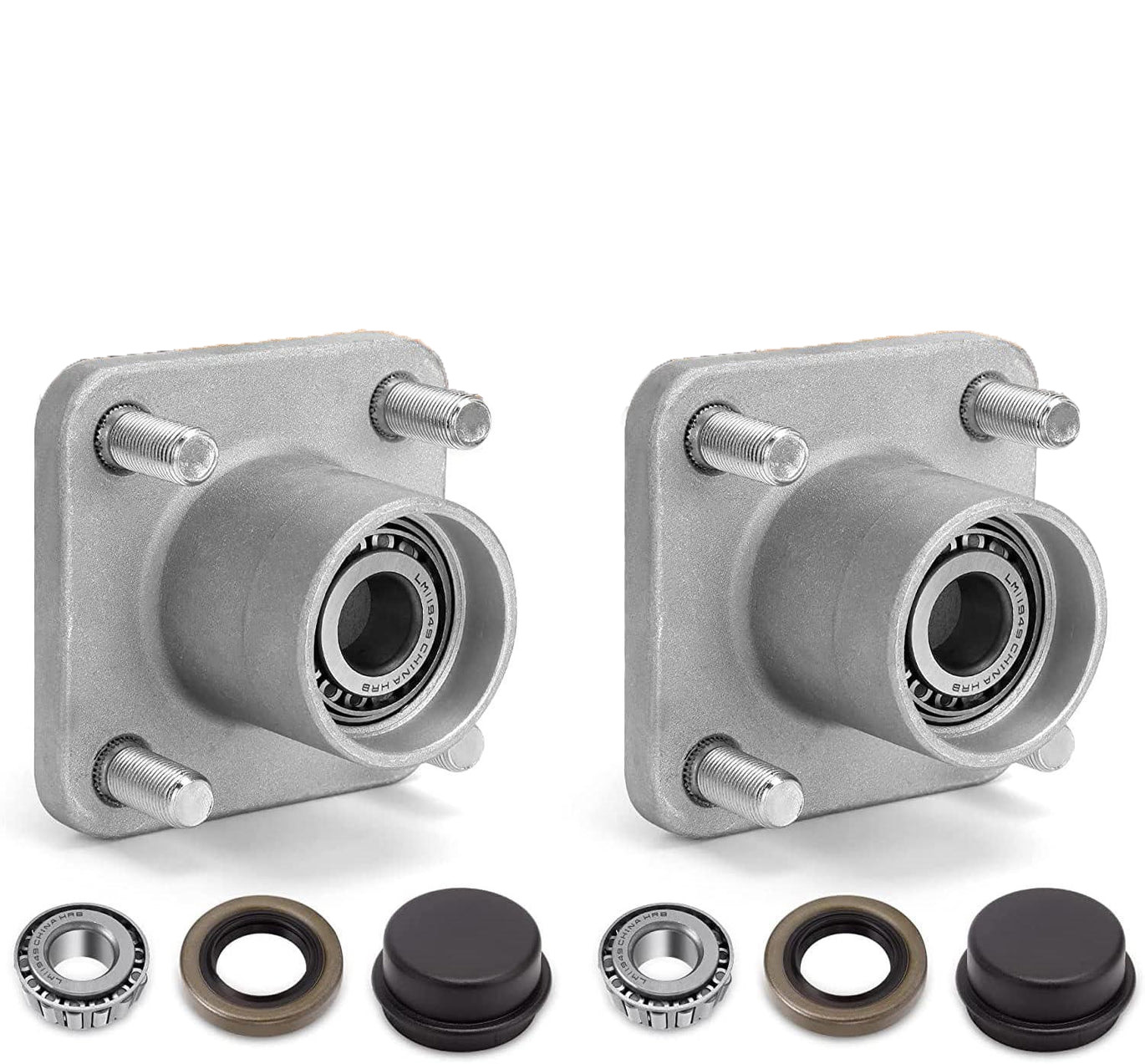 Golf Cart Front Wheel Hub Assembly Kit with Bearing Seals fo