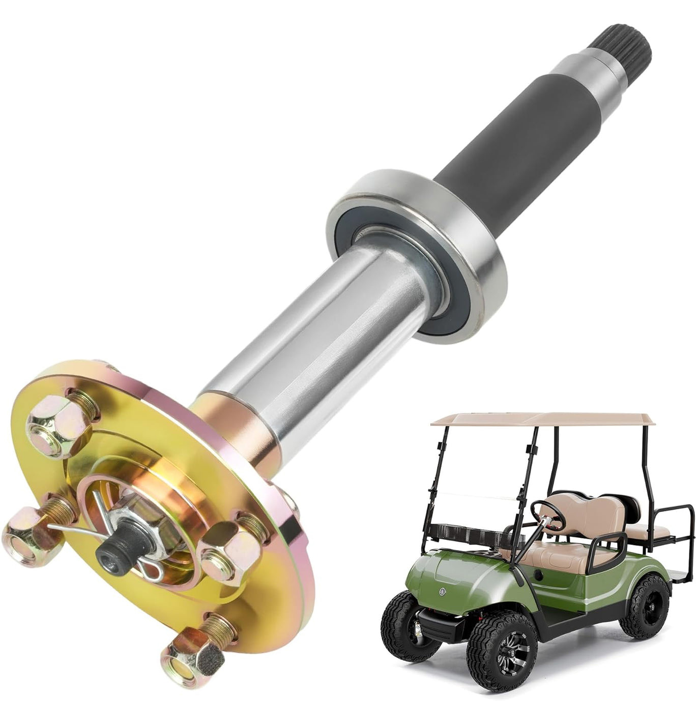 Golf Cart Rear Axle Shaft Assembly Driver Passenger Side Rea