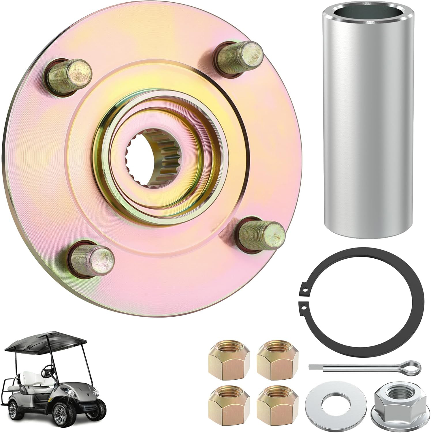 Golf Cart Rear Wheel Hub for Yamaha Drive G29 2007-2014 Gas/