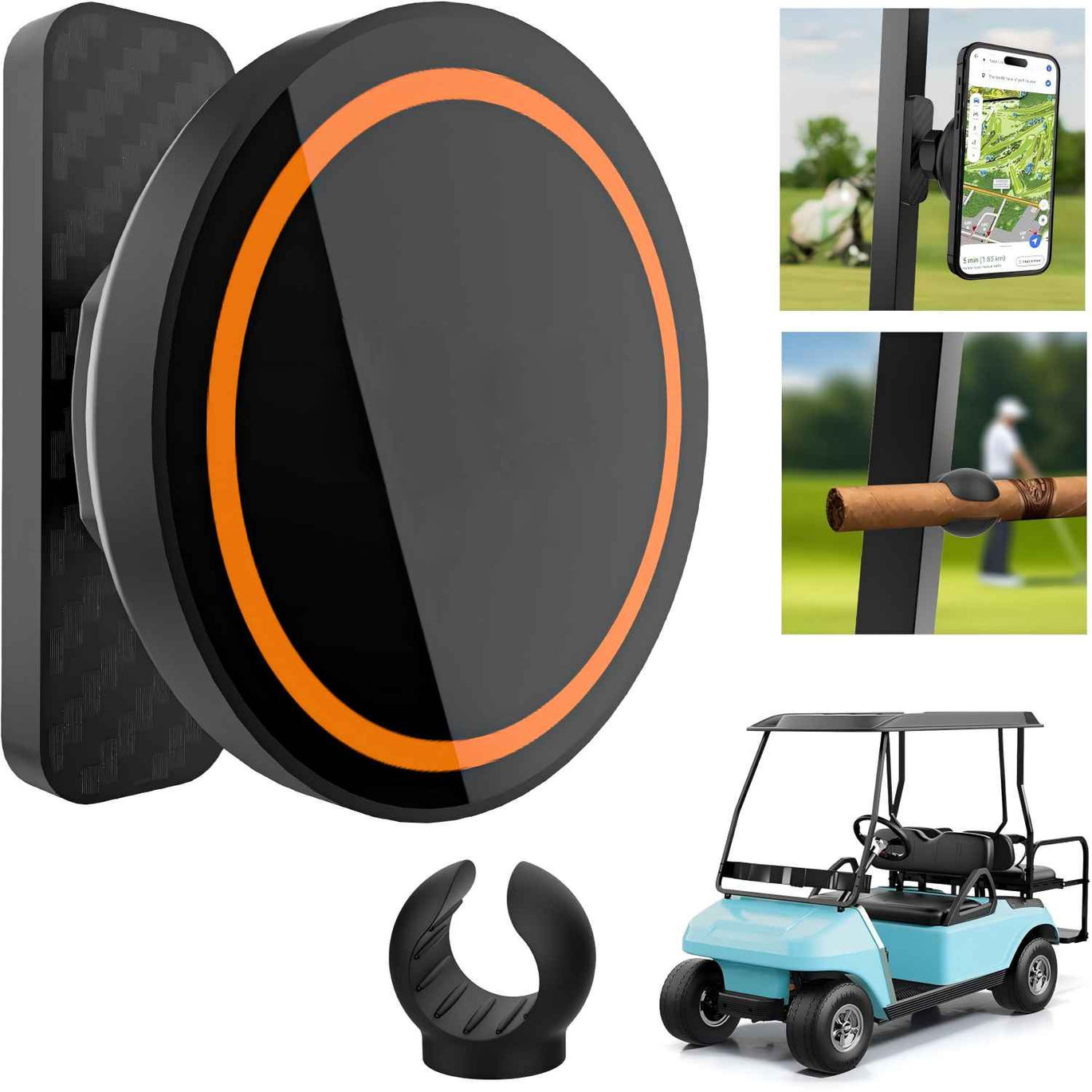 Magnetic Golf Cart Phone Holder for MagSafe iPhone 16/15/14/