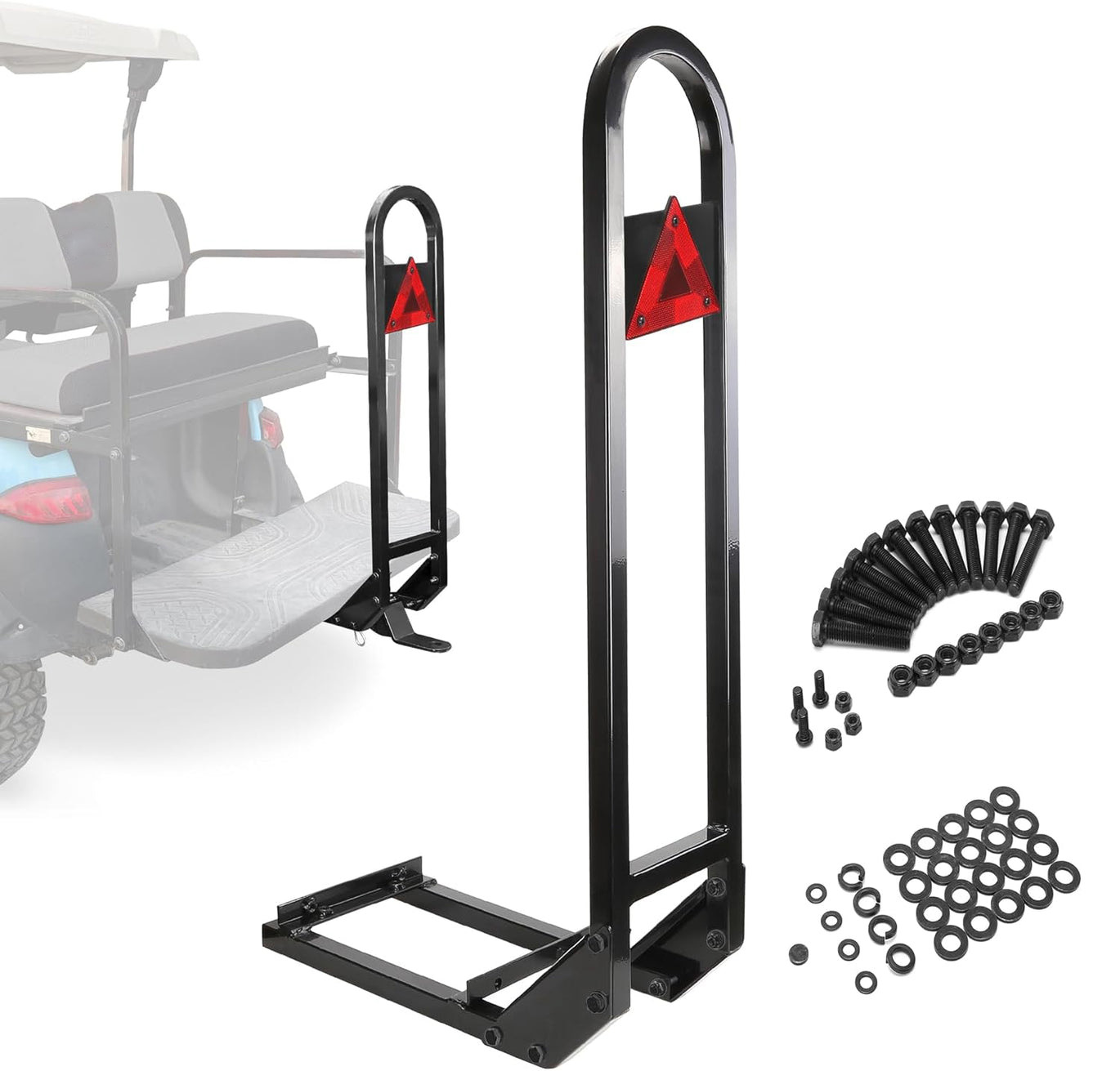 Golf Cart Rear Seat Safety Grab Bar with 2