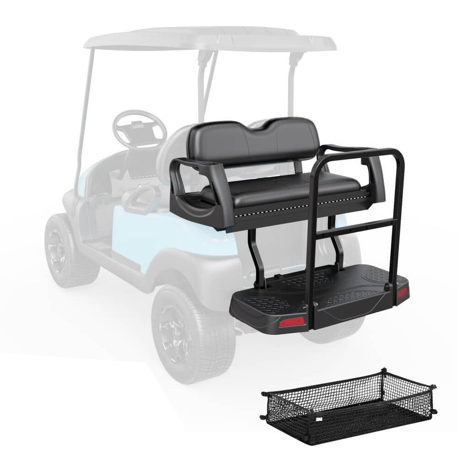 Golf Cart Rear Flip Folding Back Seat Kit for EZGO TXT Freed