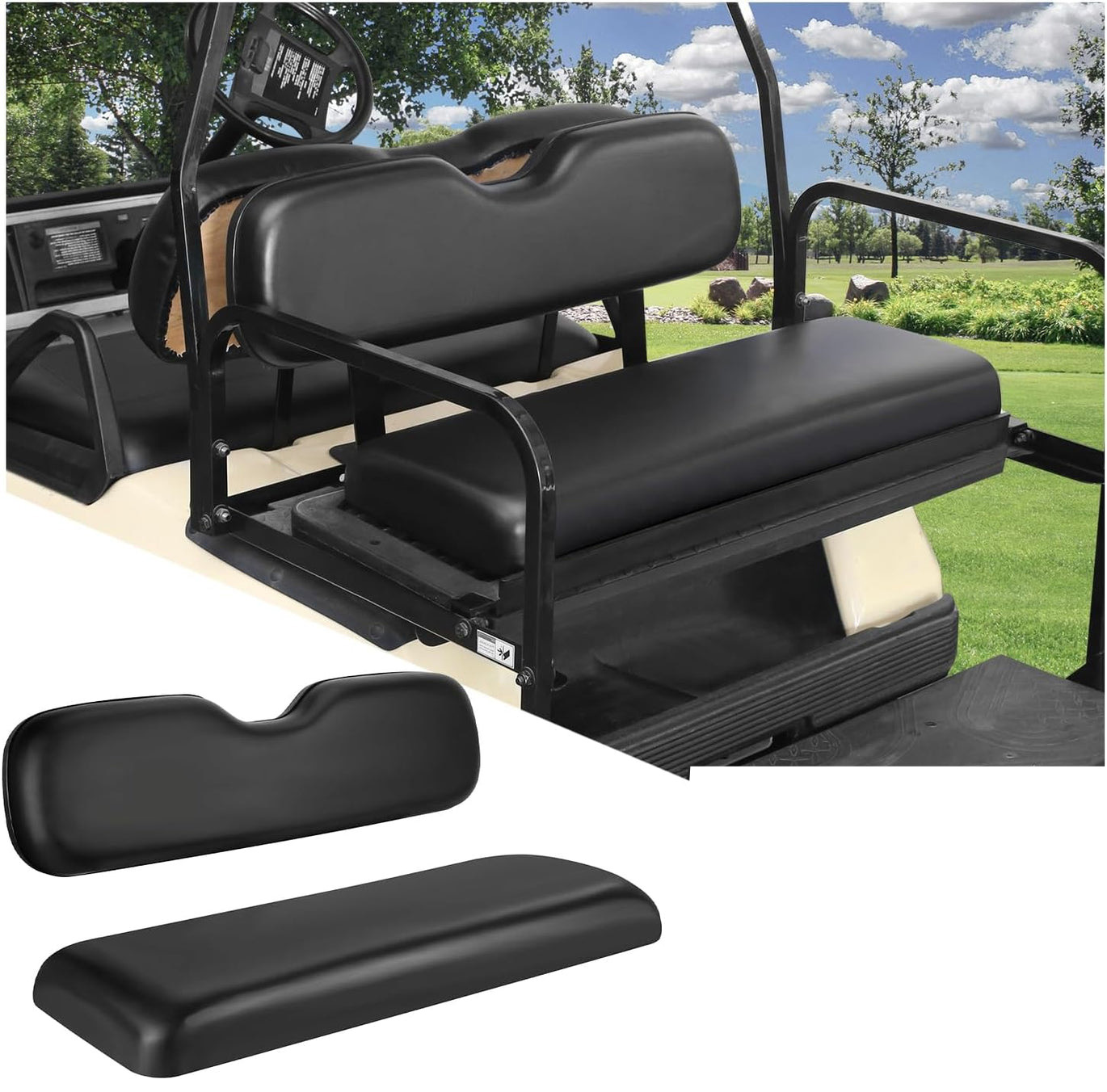 Golf Cart Front Seat Assembly for EZGO RXV 2008-up, Factory 